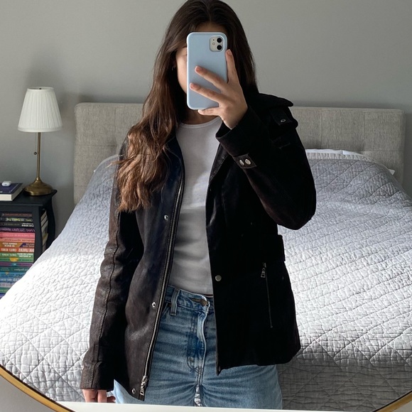 Danier Brown Bomber Jacket - Picture 2 of 3